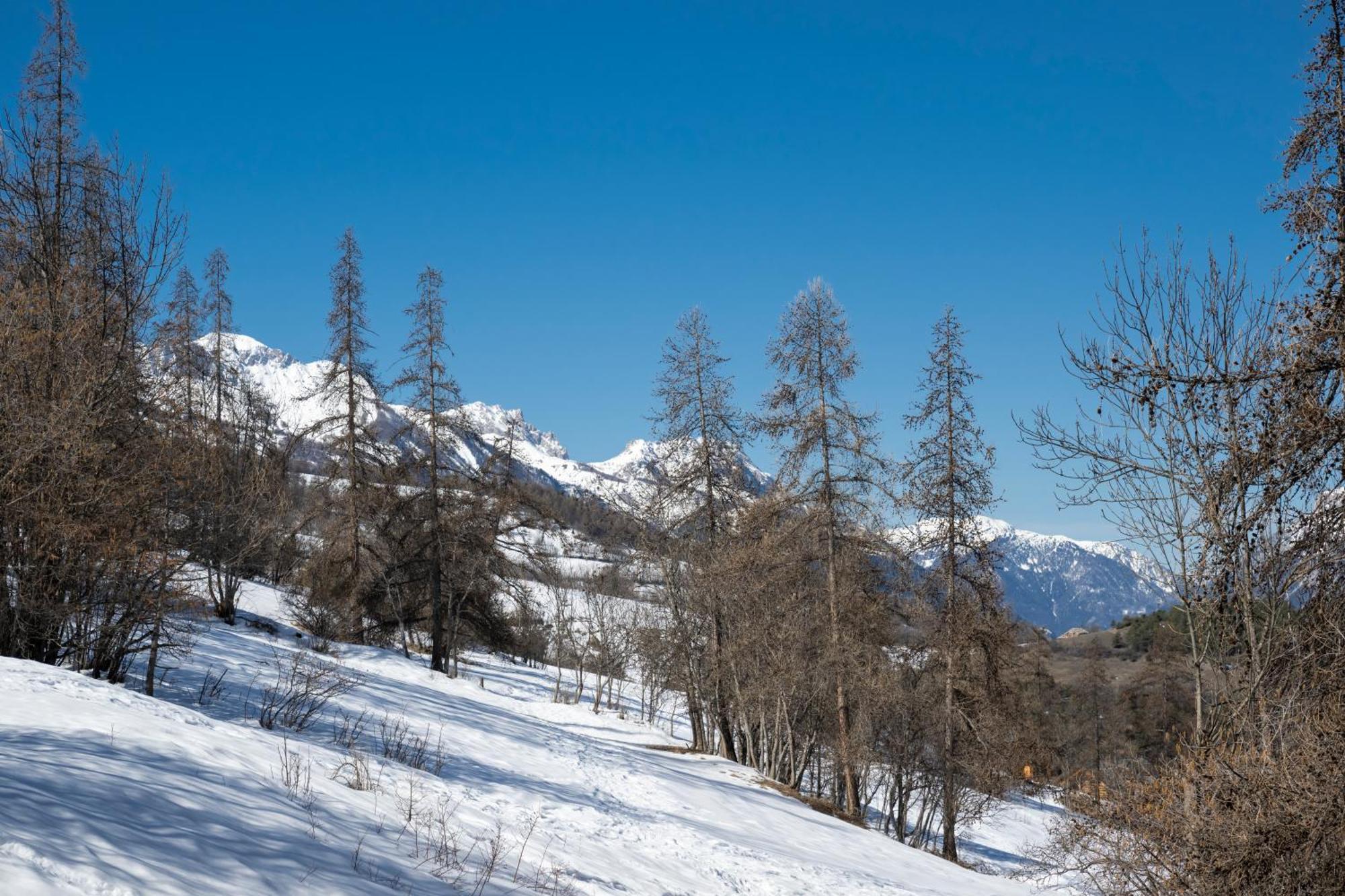 Doux Crepuscule - Au Bord Des Pistes - Parking Διαμέρισμα Enchastrayes Εξωτερικό φωτογραφία